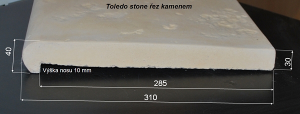 Bazénový lem Toledo stone rez