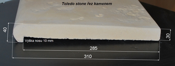 Bazénový lem Toledo stone rez
